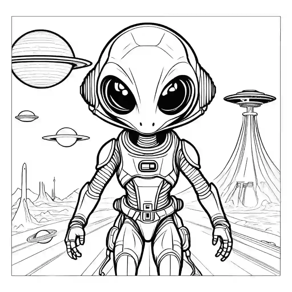 Extraterrestrial Colonizers coloring pages
